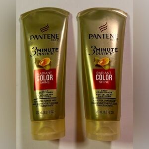 2 Pack Pantene 3 Minute Miracle Radiant Color Shine Daily Conditioner